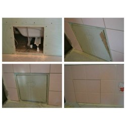 Removable wall hatches under the tiles BAULuke F20x20